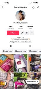 rachel meaders tiktok profile
