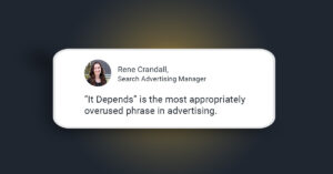 social image with words on strategy