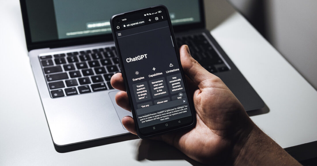 ChatGPT prominently displayed on a smart phone