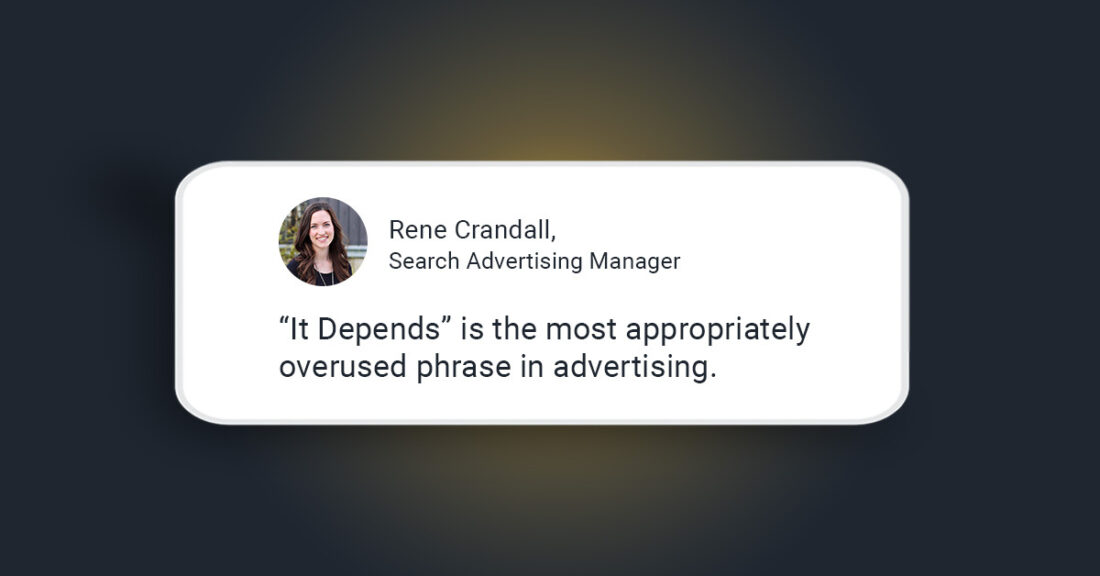 social image with words on strategy