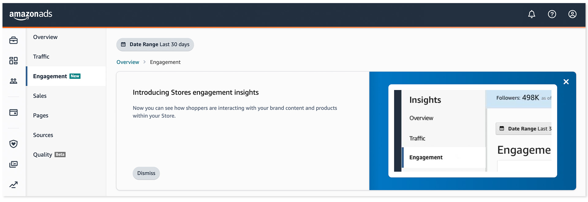 Amazon Advertising Brand Store Engagement Insights